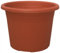 Geli Cylindro Thermo-Blumentopf, rund, aus Kunststoff, terrakotta, 30 cm