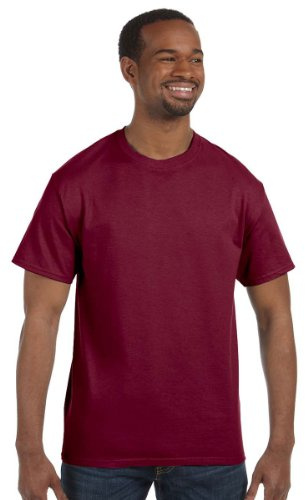 Gildan Mens Heavy Cotton Short Sleeve T-Shirt (L) (Cardinal)