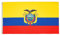 AZ FLAG - Bandera Ecuador - 90x60 cm - Bandera Ecuatoriana 100% Poliéster Con Ojales de Metal integrados - 50g - Colores Vivos Y Resistente A La Decoloración