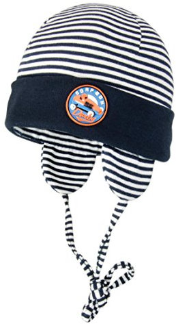Döll Baby-Jungen Mütze Binde Jersey, Gr. 47, Blau (Total Eclipse 3000)