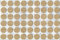 KwikCaps® pvc LIGHT FERARRA OAK Self Adhesive Screw Cover Caps. Nail & Cam. 20mm single sheet of 54