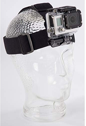 Hama Support frontal (pour GoPro, taille ajustable, pour fixation sur la tête) Noir