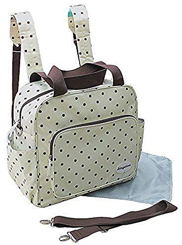 GMMH 2 TLG Baby Rucksack Wickeltasche Pflegetasche Windeltasche Babytasche Reise Farbauswahl (Creme)
