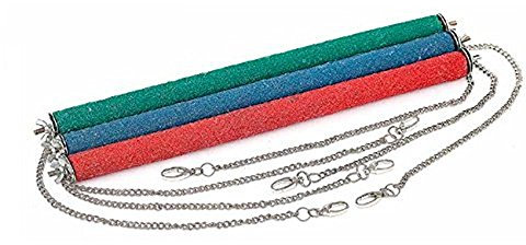 Bounce Generation Altalena per Pappagalli - Posatoio con Lima Unghie, Adatto a Parrocchetto, Montaggio a Soffitto