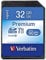 Verbatim Premium U1 SDHC Speicherkarte, 32 GB, SD Karte für Full HD Videoaufnahmen, Karte mit integriertem Schreibschutz, Speicherkarte schwarz, SD Speicherkarte für ua. Kamera und PC
