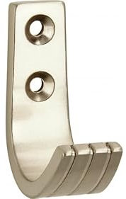 SIRO Kleiderhaken Burgwedel, Design, Druckguss vernickelt feingeschliffen, 52 mm x 45 mm x 19 mm, LA 16 mm, 1605/ZN21