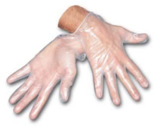 100 Vinylhandschuhe, unsteril, mit Puder, Größe S