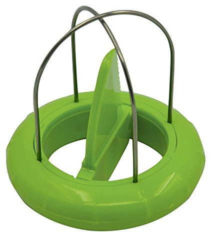 Peeling de fruits kiwi en acier inoxydable Coupe Couteau diviseur Cutter Slicer Outil vert