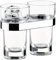 Emco 072500100 Chrom Doppel-Glashalter Polo Kristallglas klar