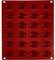 silikomart | SF009 Moule en Silicone pour POMPONETTE Monoportions, anti-adhérent, 24 cavités, Lot de 1 Moule à gâteau, Ø 34 h 16 mm, Made in Italy