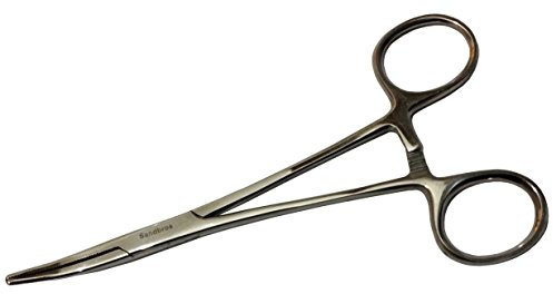Piercing Klemme gebogen 14 cm Specialstahl Ice Tempered