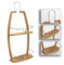 Serviteur de douche avec 2 tablettes en bambou
