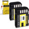 PATONA 2x DMW-BLF19 DMW-BLF19E Batteria 1860mAh compatibile con Panasonic Lumix DC-G9 G9L G9EG G9LEG GH5 GH5L GH5M GH5S GH4 GH4A GH4H GH4M GH4R GH4U GH3 GH3A GH3H Sigma BP-61 DMWBLF19E DMW BLF19