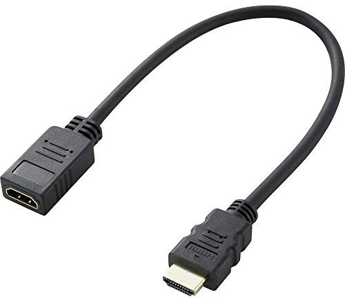 Speaka SP-7870100 - Cable alargador HDMI (Conector HDMI-A Macho, 0,30 m), Color Negro