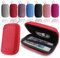 Stylebitz / beständige rote MP3-Player-Klapphülle inklusive Platz für Kopfhörer und Karabinerhaken für Apple iPod Nano 7te Generation inklusive Stylebitz Reinigungstuch