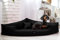 tierlando® Trivia | Orthopädisches Hundebett Robustes Polyester Visco Eckbett Eckhundebett Gr. XL 120cm Schwarz