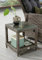 Destiny Beistelltisch Merano mit Glasplatte, Polyrattan, Vintage grau