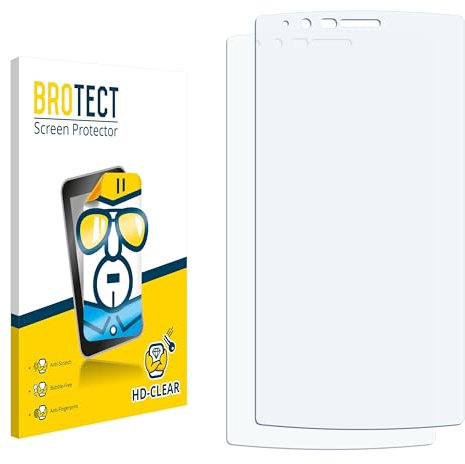 BROTECT (2 Stück Schutzfolie für LG G4 Displayschutz Folie Made in Germany, Ultra-Klar