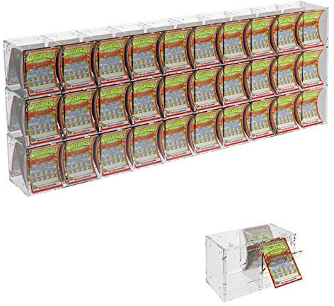 Avà srl Theke- oder Hängedisplay für Rubellose aus Plexiglas transparent mit 30 Fächer