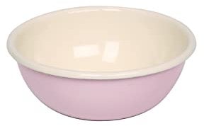 Riess, 0303-006, Küchenschüssel 14, CLASSIC - BUNT/PASTELL, Farbe Rosa, Durchmesser 14 cm, Höhe 5.1 cm, Inhalt 0.47 Liter, Emaille, Induktion