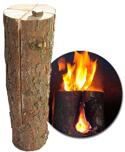 Schwedenfeuer Baumstammfackel Big XXL h: 50-60cm Ø 15-20cm