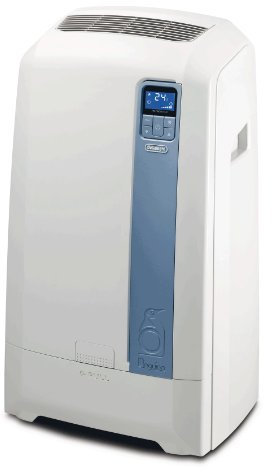 De'Longhi PAC WE112 Eco Mobile Air Conditioner (Spray and Aeration Technology, Max. Cooling Power 3 kW/11500 BTU/h, Separate Dehumidification Function Suitable for Rooms up to 100 m³) [Energy Class