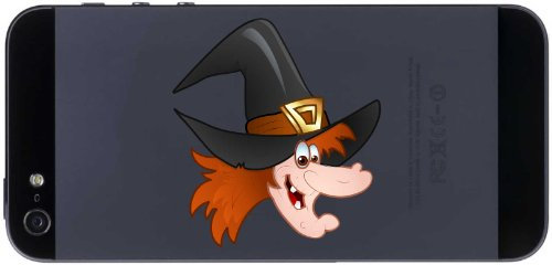 Handy-Aufkleber - Hexe 03 - Witch - Handy Skin - 70 mm Aufkleber