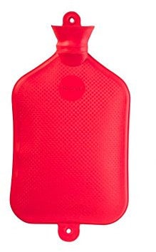 Gummi-Wärmflasche von Sänger, glatt, 3 Liter, rot
