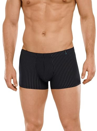 Schiesser Herren Unterwäsche Shorts atmungsaktiv und weich - Long Life Soft, Blauschwarz_149047,L