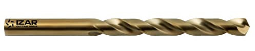 Izar 19269 Broca Mango Cilíndrico Materiales Duros, Serie Corta, HSSE 5%Co, Ambar, 1016, DIN 338 N, 3.75 mm Diámetro Corte