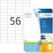 HERMA 5052 Universal Etiketten, 25 Blatt, 52,5 x 21,2 mm, 56 pro A4 Bogen, 1400 Stück, selbstklebend, bedruckbar, matt, blanko Papier Klebeetiketten Aufkleber, weiß