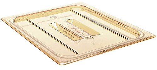 Cambro High Heat Polycarbonate GN Lid with Handle - 1/6 | Locks in heat to reduce energy costs in busy commercial kitchens while allowing safe, easy access during service.
