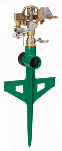 Dramm 15064 ColorStorm Premium 6-Inch Metal Stake Impulse Sprinkler, Green