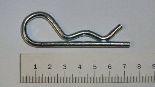 Federstecker 4 mm, einfach, verzinkt, 100 Stück