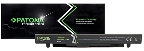 Patona Premium Batteria Compatibile con Laptop ASUS A41-X550 A41-X550A - Forte Potere 3350mAh. (La Batteria Non sporge Oltre l'alloggiamento)