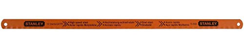 Stanley 0-15-900 Lame de scie à métaux Carte 5 Lames Rubis HSS Molybdène 8-10-12 Dents