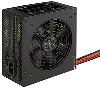 Tooq TQEP-550SP - Fuente de Alimentación Ecopower II de 550W con PFC Pasivo, Ventilador silencioso de 120mm con control automático de velocidad, negro