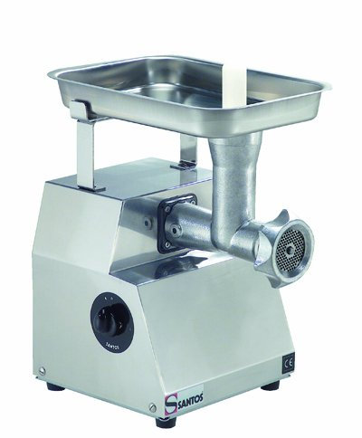 Hachoir électrique professionnel N°12/12 à moteur asynchrone 600 W, la machine robuste pour petites fabrications Livré avec 1 couteau inox et 3 grilles