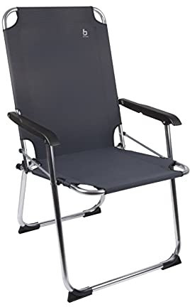Bo-Camp Alu Campingstuhl Copa Rio Comfort Klapp Stuhl Sessel Garten Stuhl Angel schwarz
