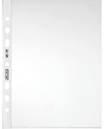 Herlitz 5850508 Prospekthülle Premium, A4 glasklar (glasklar, 50er Pack)