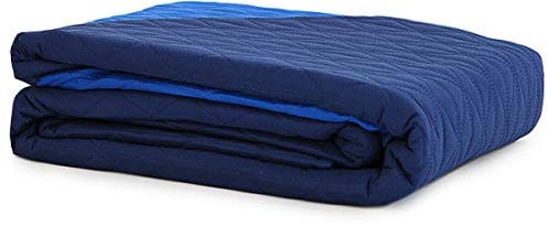 Caritex Copriletto Trapuntato Trapuntino Bicolore per Letto Singolo Una Piazza M608 Blu-Royal