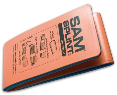 SAM Splint Flat Packed (Orange) - 91.4 x 10.8cm by Mediacal Warehouse