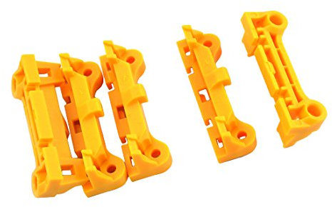 sourcing map CPU Fan Retainer Bracket Stand Parts 5pcs Yellow for AM2 AM3 FM1 FM2 FM2+