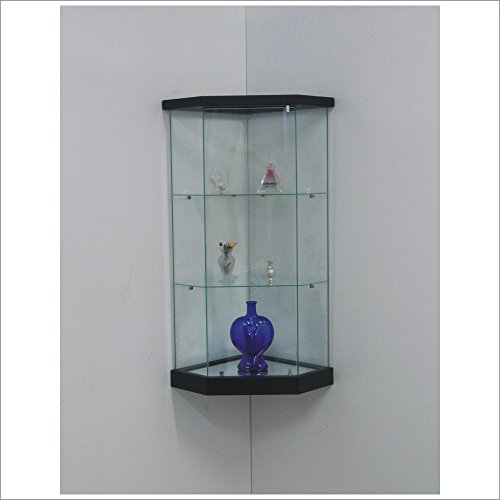 Corner Glass Cabinet VM 504 TC (Black)