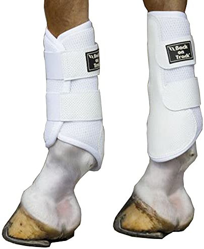 Back on Track Arbeitsgamaschen Brushing Boot 3D mesh weiss NEU (M)