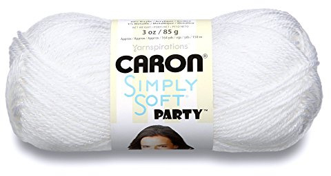 Caron Simply Soft Party Yarn- 85g- Snow Sparkle