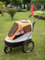InnoPet IPS-050 Orange Hundebuggy Dogtrailer Anhänger für Hunde Hundewagen Sporty Trailer AT hochwertiger Fahrradanhänger für Hunde wandelbar in Hundebuggy mit regenhaube
