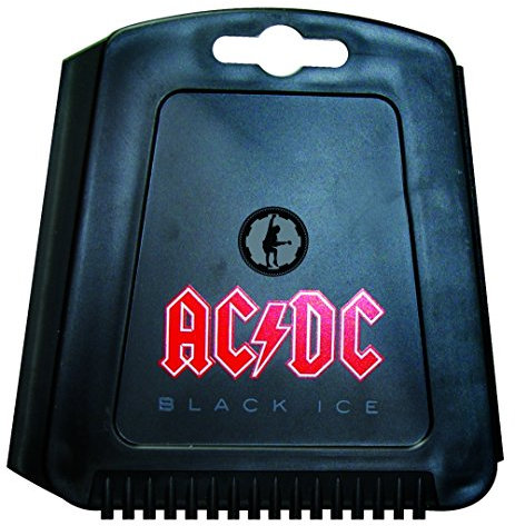 AC/DC' Trapez Eiskratzer für das Auto, Eisschaber mit Eisbrecher-Zähnen und Wasserabstreiflippe