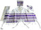 Bethlehem Gifts Herren Schal Messianic Tallit, Violett mit Gold