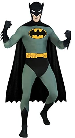 Rubie's Official DC Comics Batman 2nd Skin Costume, Mens Super Hero All in One Fancy Dress